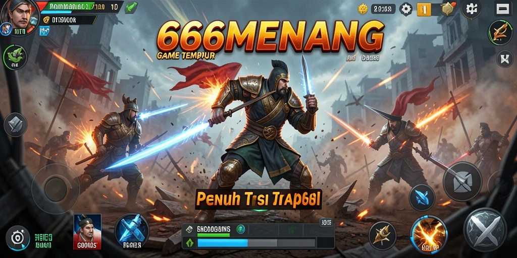 Menggambarkan aksi seru dalam gameplay TPS 666MENANG.