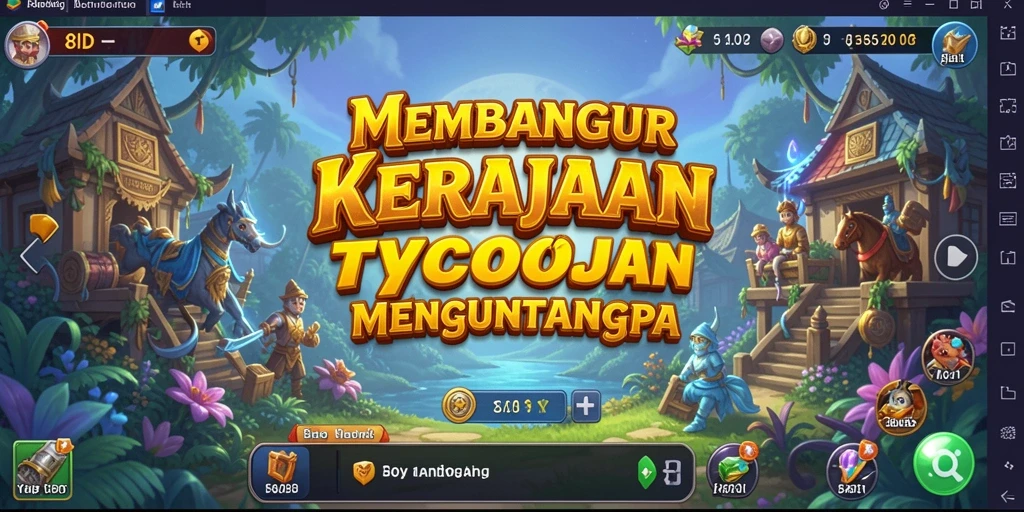 Tangkapan layar permainan <strong>8ID</strong> menampilkan aksi membangun bisnis yang seru.