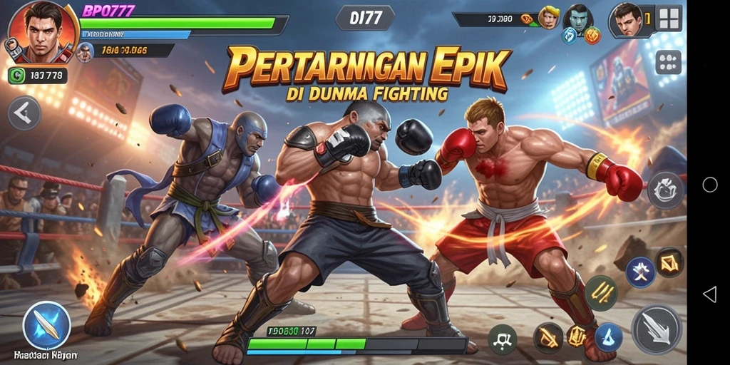 Gameplay BPO777 menampilkan aksi pertarungan yang intens dan mengasyikkan.