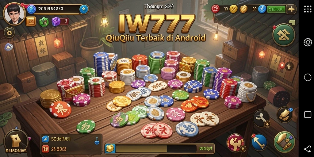 Tangkapan layar IW777 menampilkan gameplay QiuQiu yang seru.