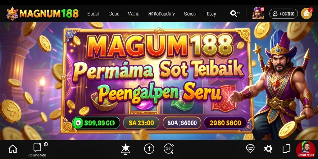 Tampilan utama gameplay Slot di MAGNUM188 yang menarik.