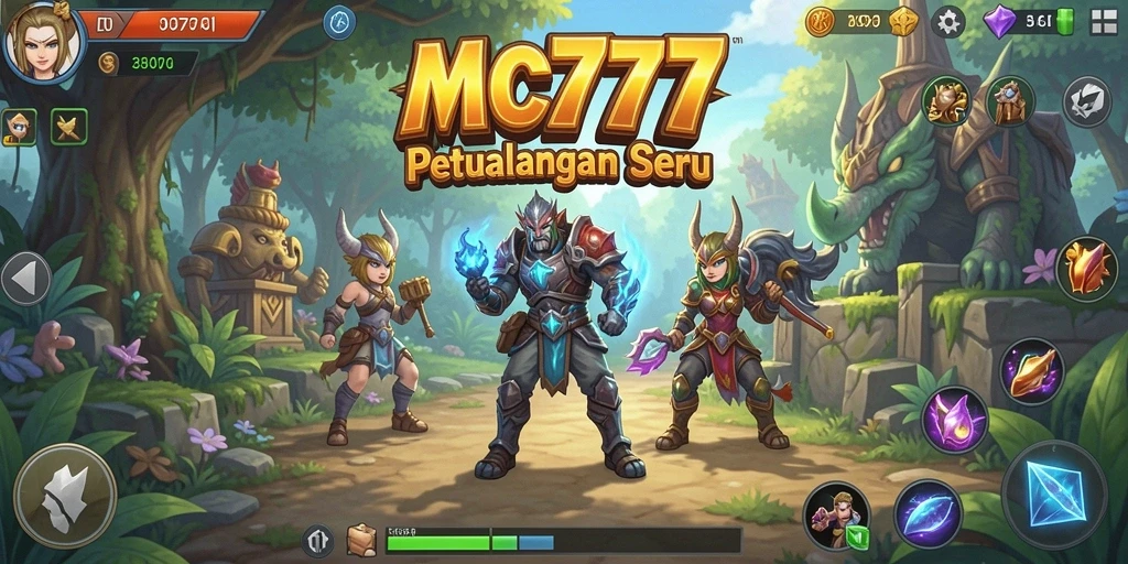 Gameplay seru MC777 dengan aksi pertempuran RPG yang mendebarkan.