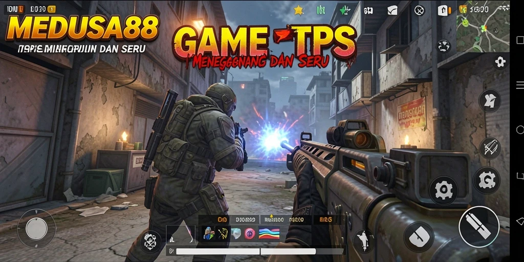 Tangkapan layar gameplay menegangkan dari MEDUSA88.