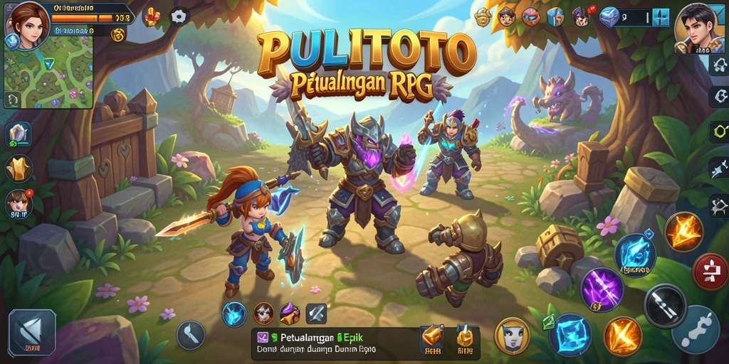 Tangkapan layar dari gameplay PULITOTO yang menampilkan aksi pertarungan yang mendebarkan.