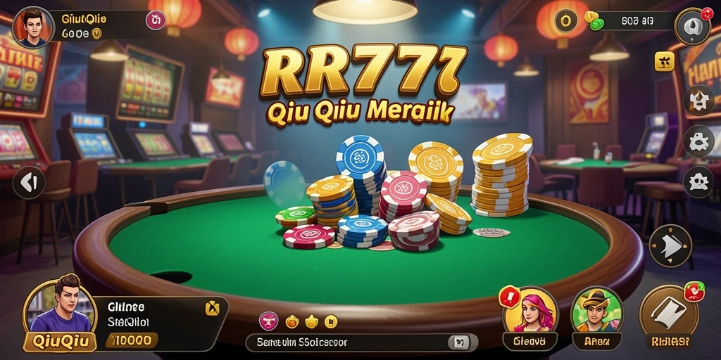 Screenshot gameplay RR777 yang menunjukkan interaksi seru di QiuQiu.