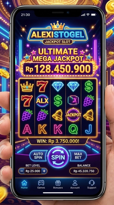 Tampilan antarmuka alexistogel yang modern dan user-friendly.
